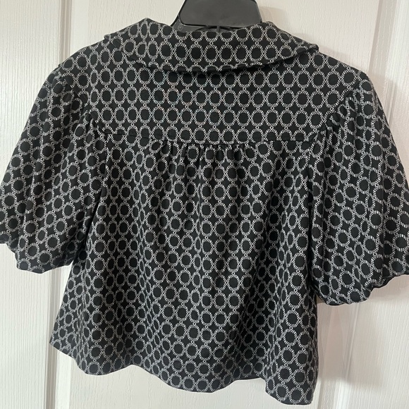 Cropped puff sleeve short sleeve jacket - Picture 2 of 3